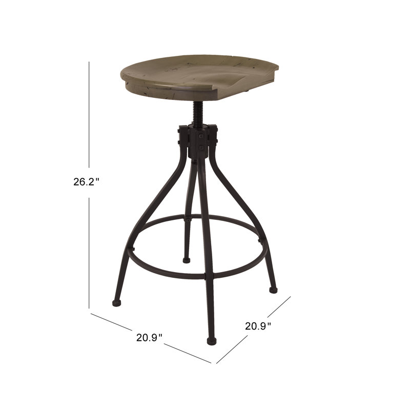 Tabouret ajustable sans dossier Homepop Maurice