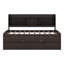 Lit capitaine simple avec lit gigogne et trois tiroirs de rangement-447112049