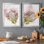 «Flowering Pink I», ensemble de 2 impressions sur toile encadrées-786425551-786425545