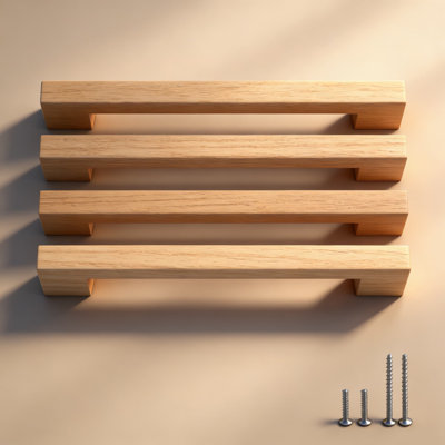 Poignées carrées à tiroirs d'armoire carrées - Poignées à trou unique de 7,5 pouces pour armoires de cuisine, armoires et meubles - Ensemble de 10