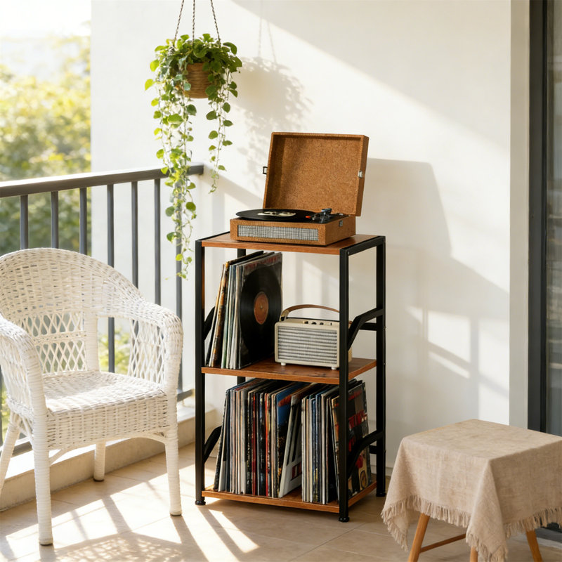 Clean & Functional Design Keeps Your Vinyl Collection Organized And Accessible. For Your Record Player And Living Room Setup.