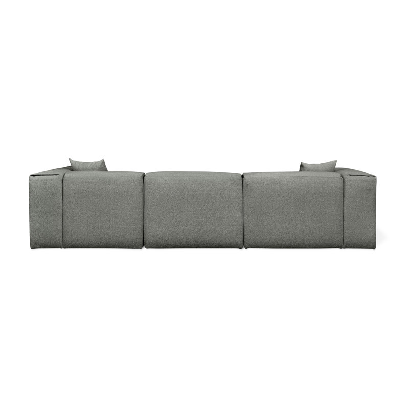 Nest Modular Sectional, Scoria Boucle, Right Hand Facing
