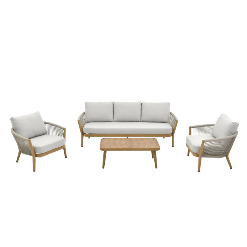 Turin 5 - Person Patio Conversation Sets with Cushions