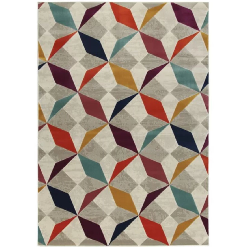 Waynesville Geometric Area Rug, Rectangle 160 x 230cm