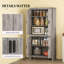 Armoire de rangement autoportante avec tablettes à 5 niveaux et tablettes réglables-758609024