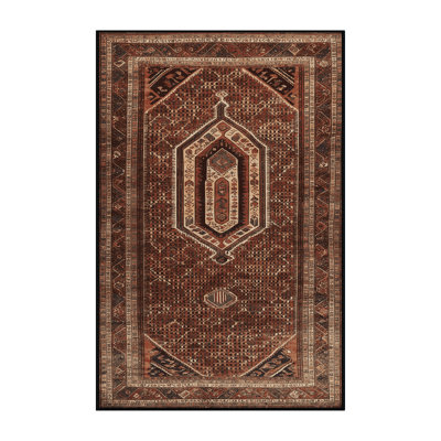 Machine Washable Persian Brown Area Rug
