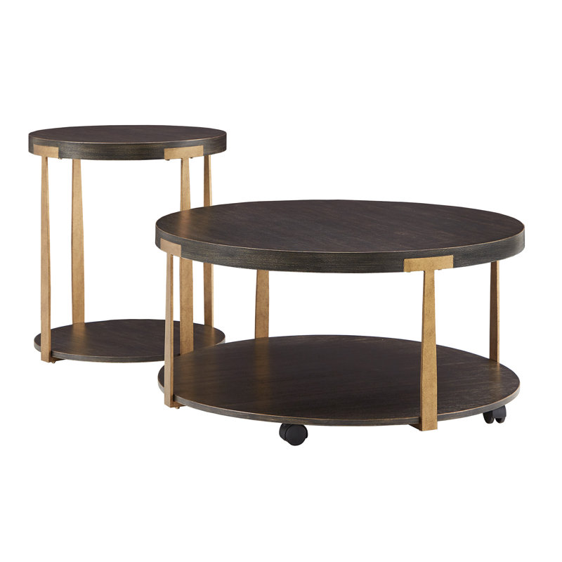 Ensemble de tables basses 2 pièces Sinegal