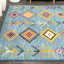 Tapis bleu clair / multicolore Bosswick-1269362323