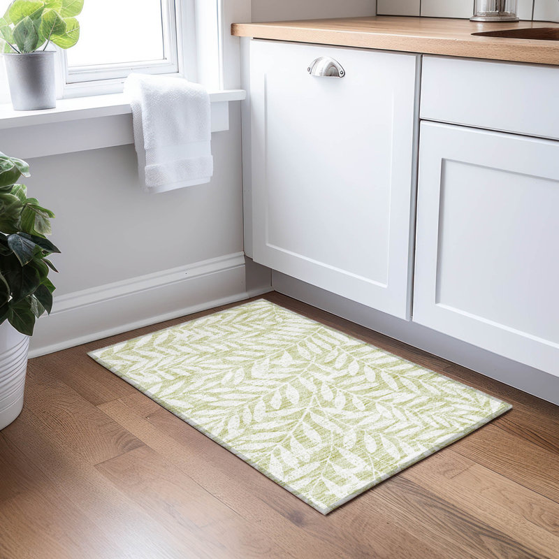 Tapis intérieur / extérieur Lamanna avec envers antidérapant, Rectangle 1 pi 8 po x 2 pi 6 po