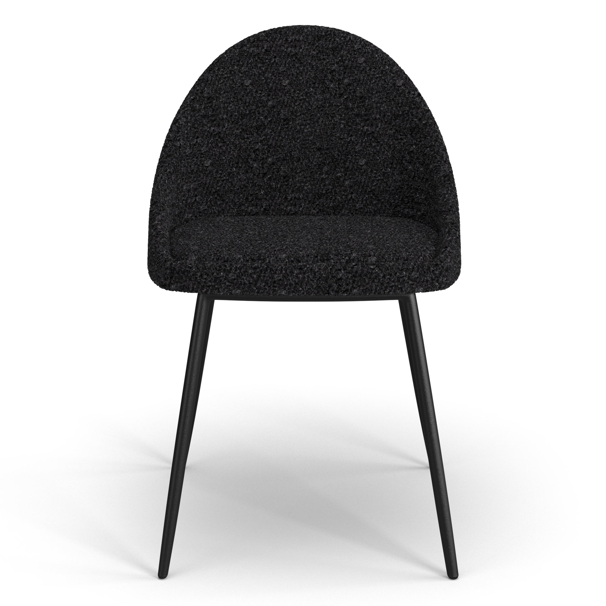 Holmes Boucle Dining Chair, Black