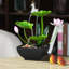Fontaine de cascade d'intérieur Fontaine de table à 3 niveaux de bureau de lotus Lotus