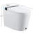 Smart Toilet With Auto Open/Close Function, Multiple Wash Modes, Foot Sensor And Led Display - White Modern Ceramic Bathroom Toilet, 27.17 In Depth, 16.16 Width, 17.98 Height, 85.39 Lb Weight Cover,