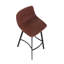 Fulcher Upholstered Counter Stool with Metal Frame-26000976