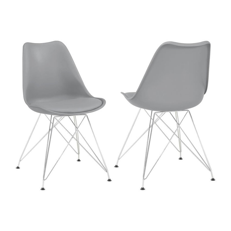 Ensemble de 2 chaises d'appoint en polypropylène