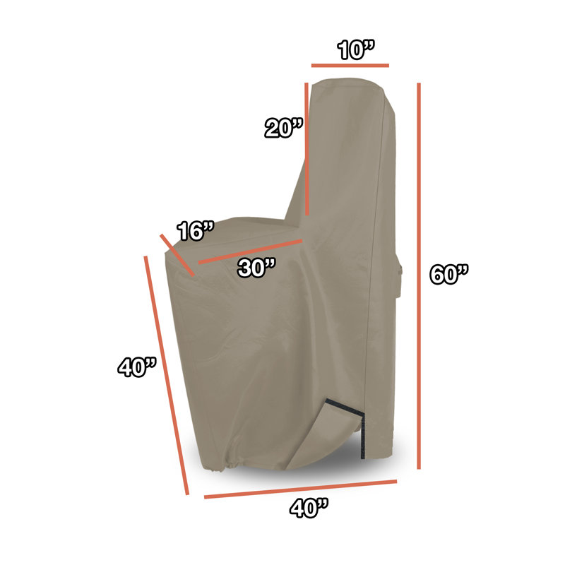 Heavy Duty Outdoor Water Softener Cover, All Weather Protection, UV Resistant & Waterproof, Beige