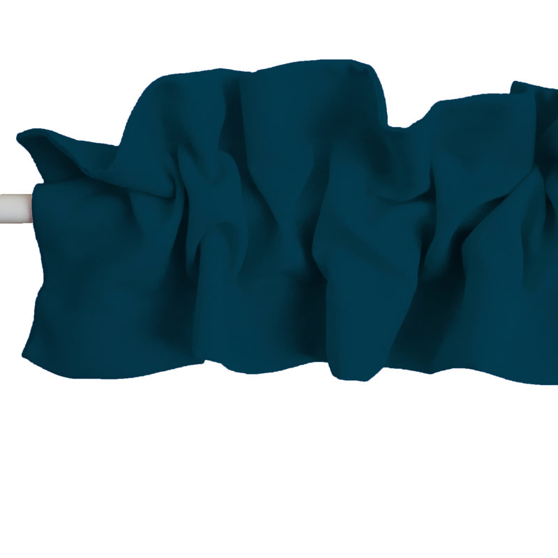 Window Valance, 120" W x 9" L, Dark Teal