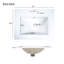 Meuble-lavabo 24 po avec lavabo en céramique 24 po, 2 tiroirs, 1 porte à fermeture en douceur Forest-986640602