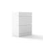 Armoire de meuble-lavabo compacte, MDF blanc, minimaliste moderne pour les petits espaces