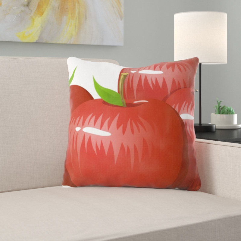 Coussin décoratif pommes