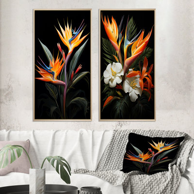 2 pièces sur toile - Birds Of Paradise Paradise