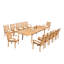 Outdoor 13 - Piece Teak Dining Set