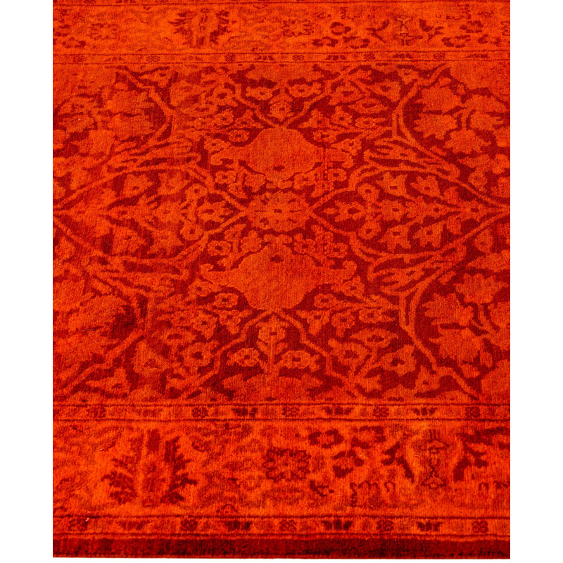 Overdyed One-of-a-Kind 2' 5" X 17' 10" Hand Knotted Area Rug