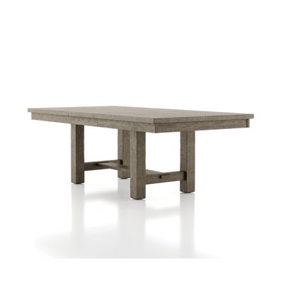 Table de salle à manger rustique 84 po avec 1 x 18 feuilles