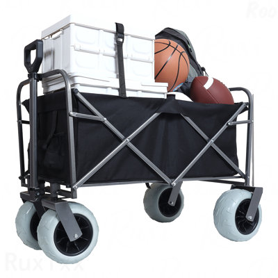 Chariot pliable tout-terrain avec sac isotherme