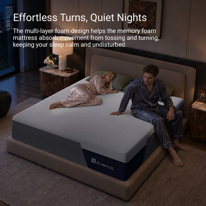  Grand matelas en mousse viscoélastique gélifiée 16 pouces, mi-ferme, rafraîchissant, CertiPUR-US