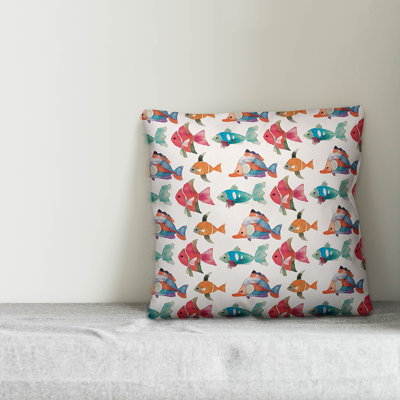 Summer Fun Reversible Throw Pillow