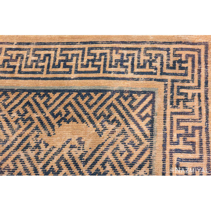 One-of-a-Kind 4'5" X 6'4" Area Rug in Navy/Brown