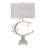 Transitional 1 Light Antique Silver Table Lamp