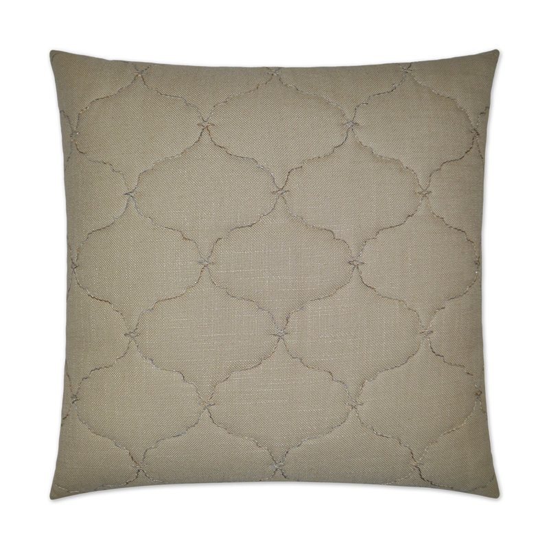 Muffett Pillow Cover & Insert, Sand, Square 24"
