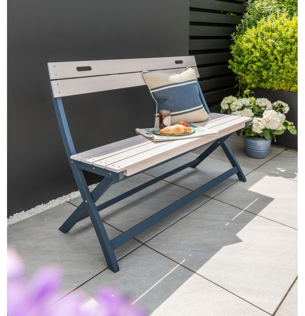 Marceline Solid Wood Eucalyptus Outdoor Bench