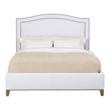 Caroline/Casey Queen Upholstered Low Profile Panel Bed