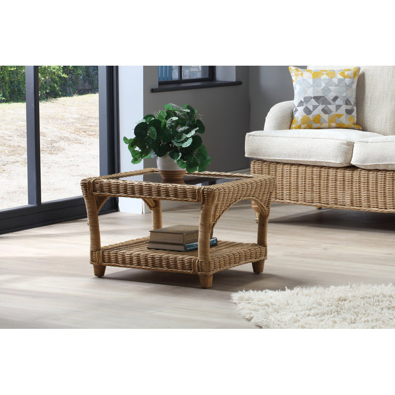 Chamblee Four Leg Coffee Table with Storage