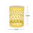 Yellow Outdoor Metal Side Table - Large, Modern Iron Cut Construction, Powder-Coated Iron, No Assembly Large End For Outdoor, Yellow, With Pattern, Frame, Needed-343629097