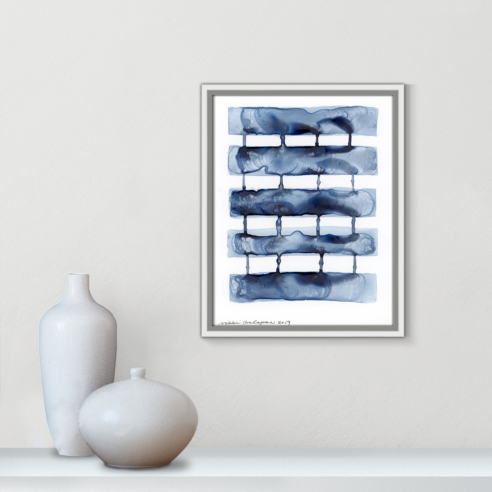 Stitched Together I by Nikki Galapon - Solid Wood Rectangle Print Single Piece Item on Canvas, 15.5" H x 12.5" W x 2" D