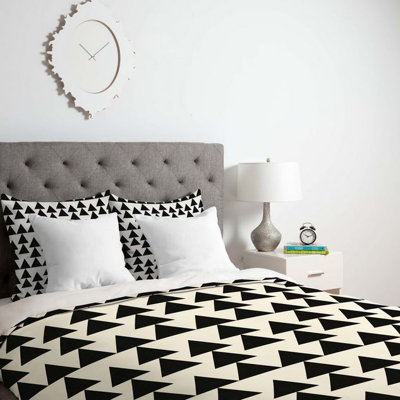 Housse de couette simple triangles
