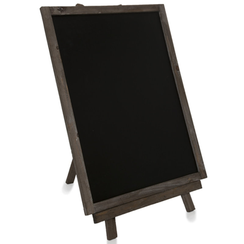Tableau noir en bois, H 1 pi 6 po x l 1 pi, Brun rustique