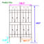 2 pièces treillis de jardin en métal antirouille 71 po x 17,7 po, brun, pour, jasmin, support à fleurs extérieur, facile à installer, rouille 71 po x 17,7 po, supporte la gloire du matin, assemblage