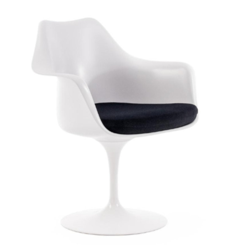 Chaise avec accoudoirs Peony, Noir, noir, noir, noir, 1