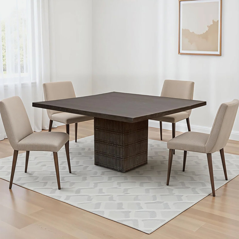 Konar Solid Wood Dining Table, 31" H x 42" L x 42" W
