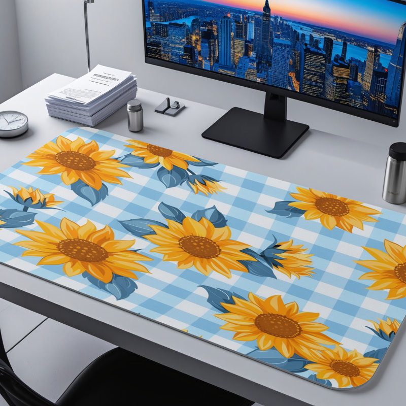 Polyester Desk Pad, 14.4x12.1