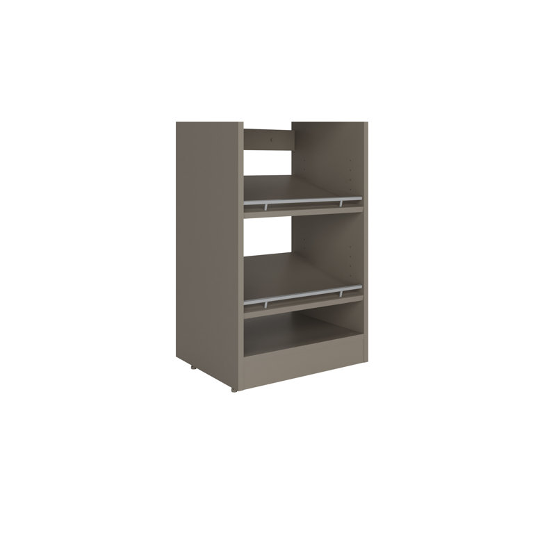 Module For Closet System With 6 Shelves Shoe Rack – 84"18"16" - Gray, Gray