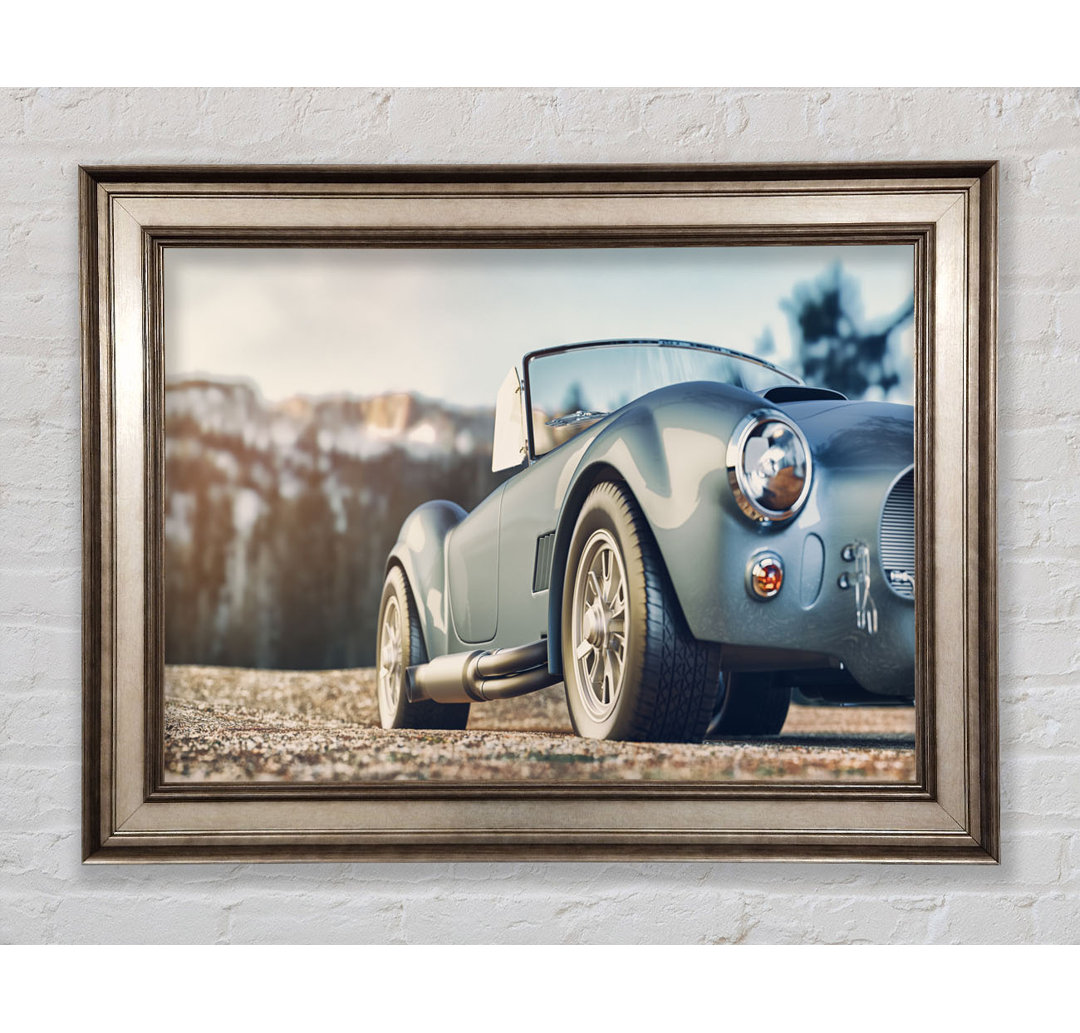 Classic Sports Car Stance - Einzelner Bilderrahmen Kunstdrucke