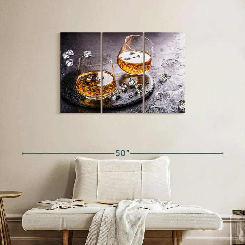 Yarlin Cognac On Ice, 24" H x 38" W
