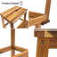 Banc de douche en bois d'acacia