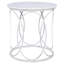 New Orleans Marble Drum End Table-72595295
