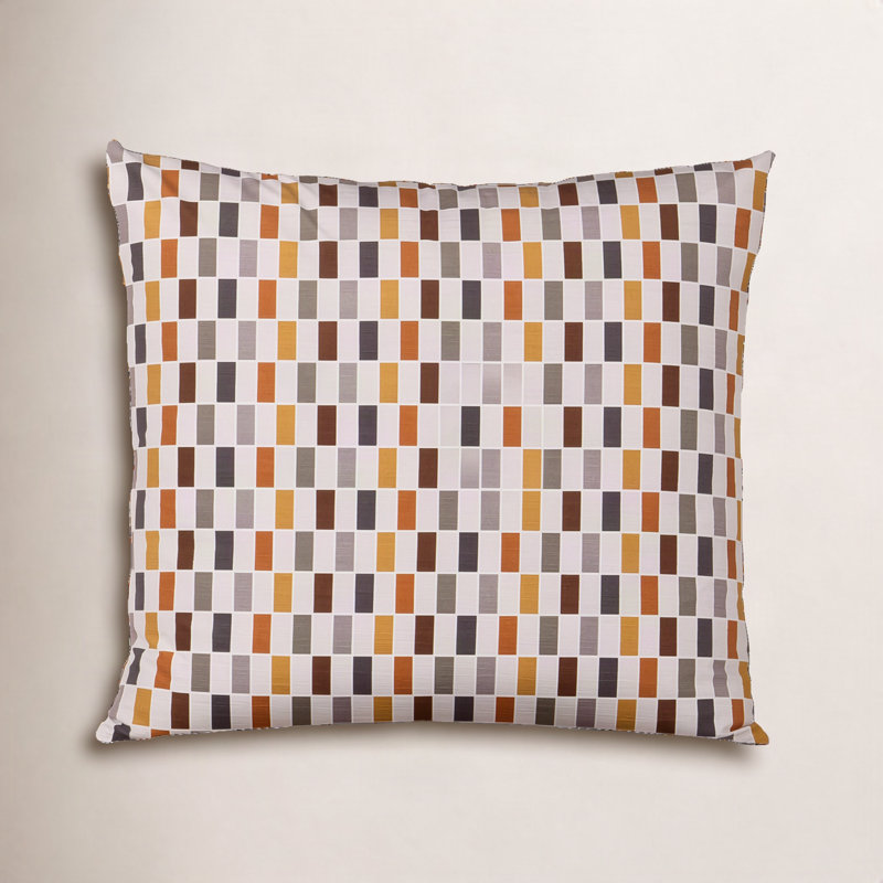 Mattia Geometric Reversible Throw Pillow, Polyester, Square 20"